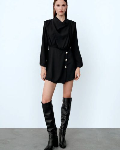 Playsuit With Golden Buttons